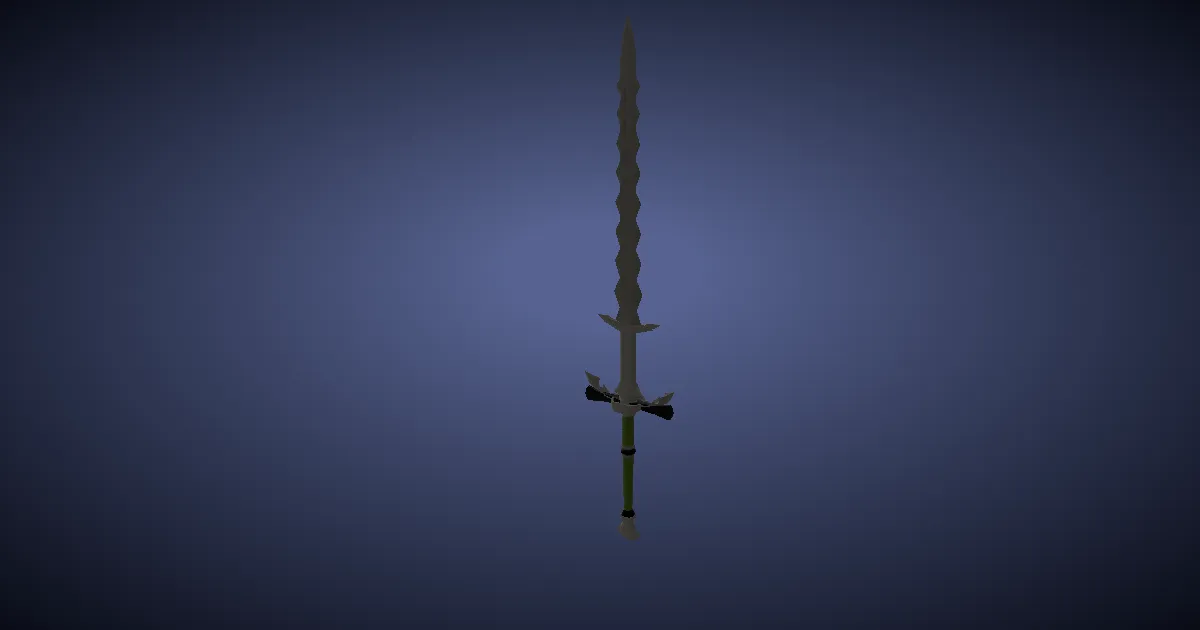 Steel Zweihander - 3D render