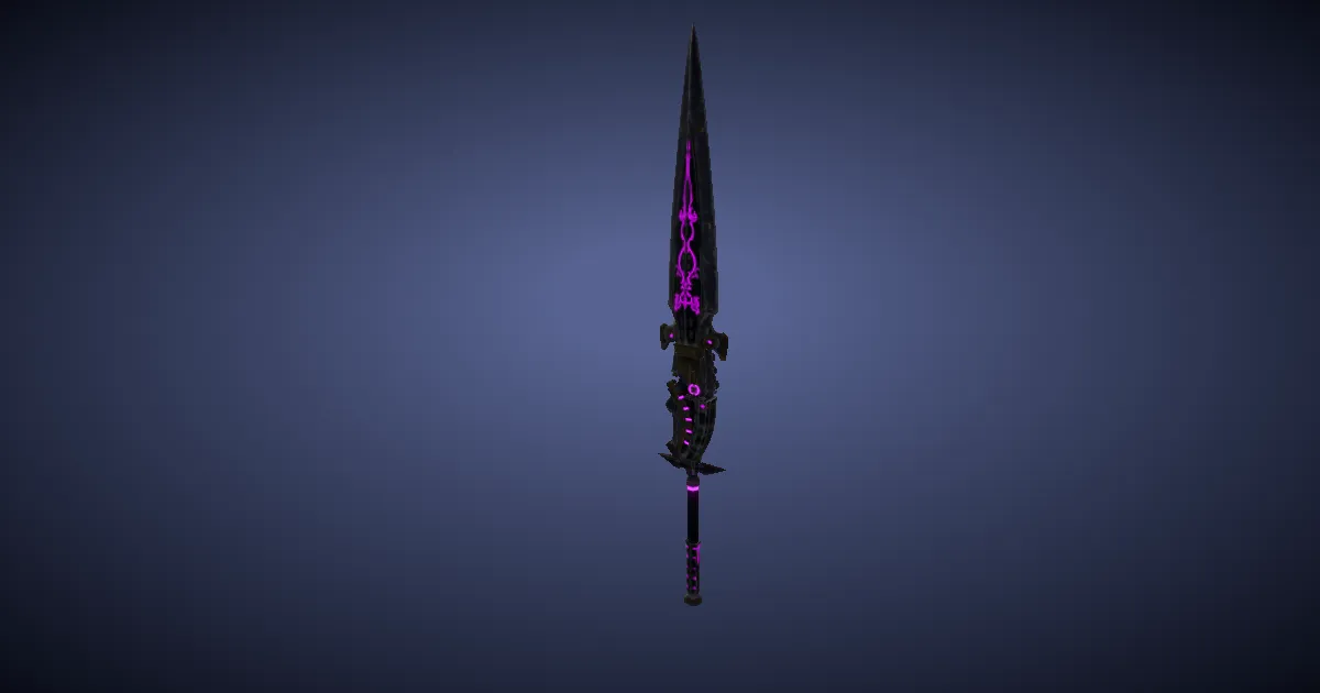 Ra'Kaznar Greatsword - 3D render