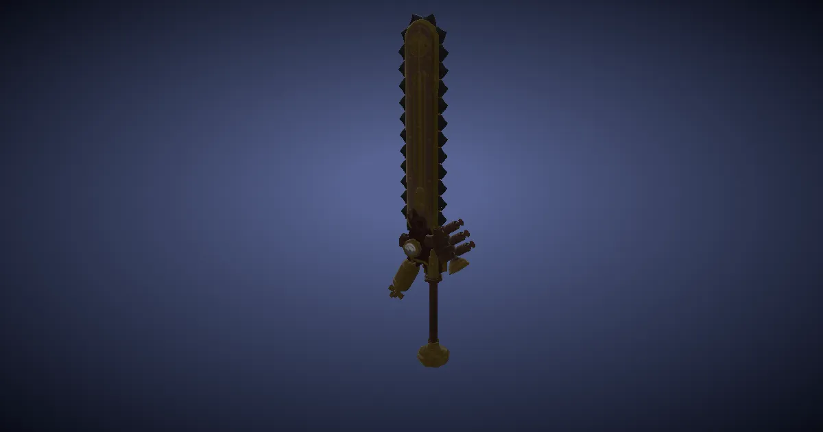 Chondrite Magitek Guillotine - 3D render