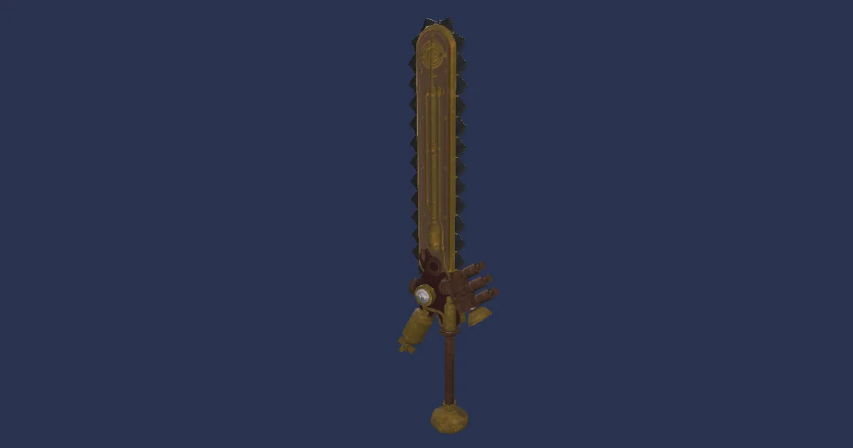 Chondrite Magitek Guillotine - 3D render