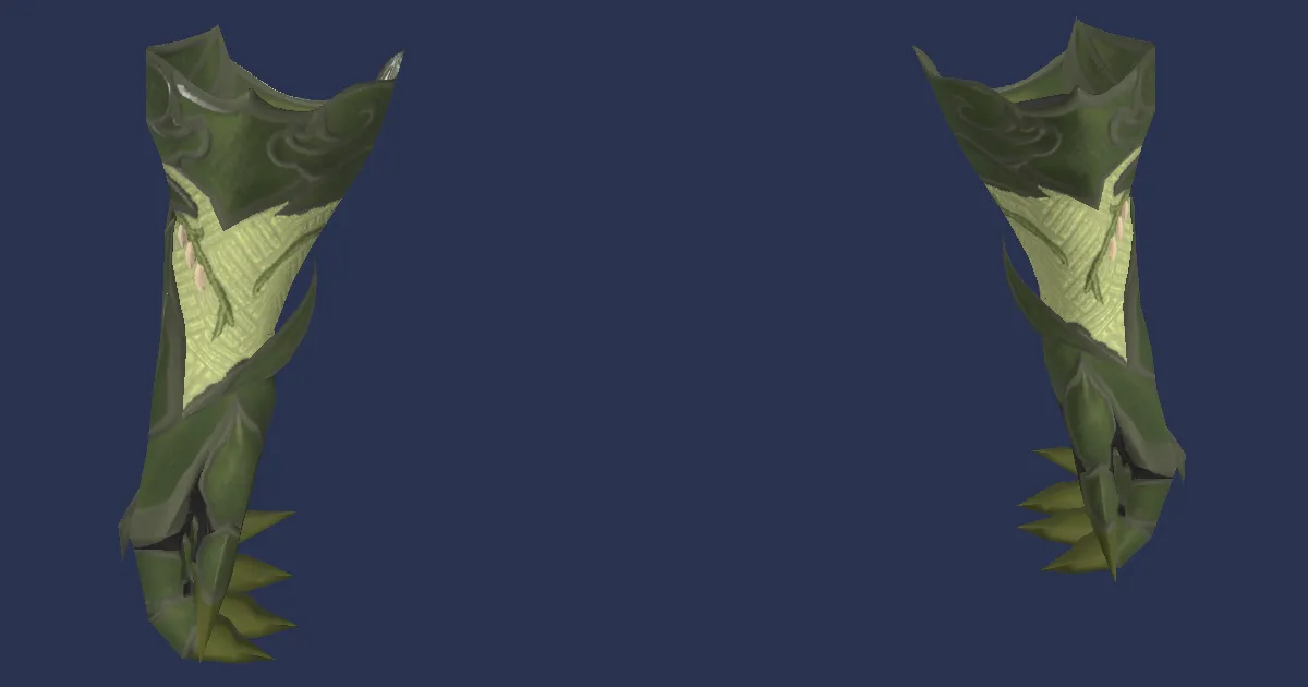 Windswept Fists - 3D render