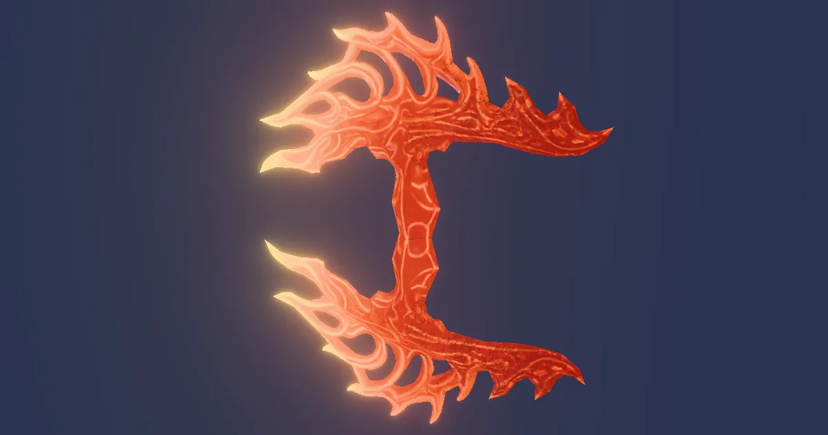 Rendu 3D de Tekkô de Suzaku flamboyants