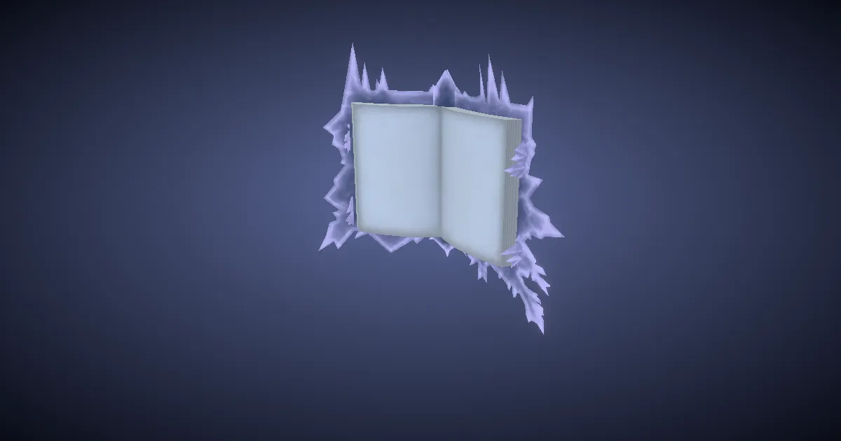 True Grimoire of Ice - 3D render
