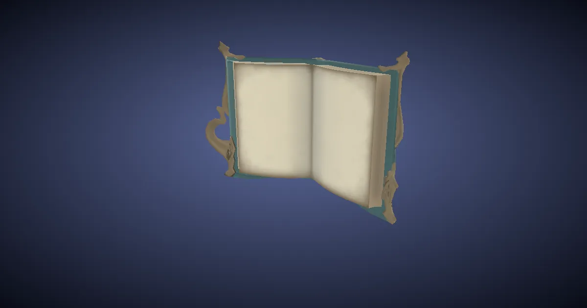 Dhalmelskin Grimoire - 3D render
