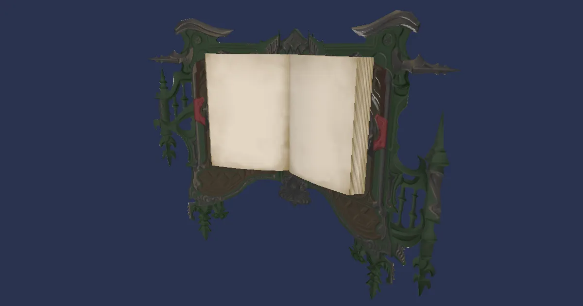 Gliderskin Grimoire - 3D render