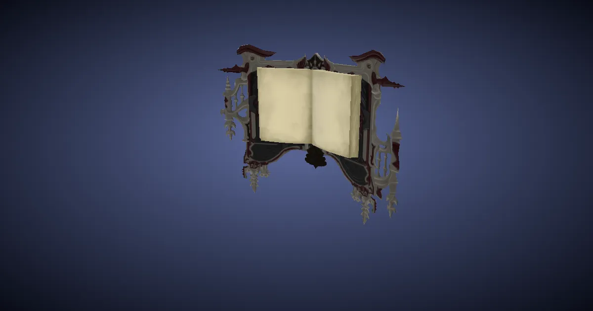 Rendu 3D de Codex en cuir de kumbhira