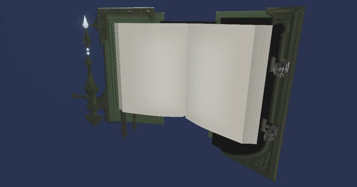 Luncheon Toadskin Grimoire - 3D render