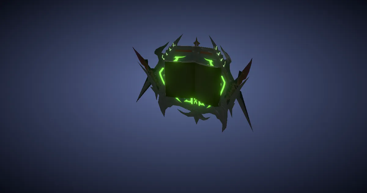 3D-Ansicht von Shinryu-Grimoire