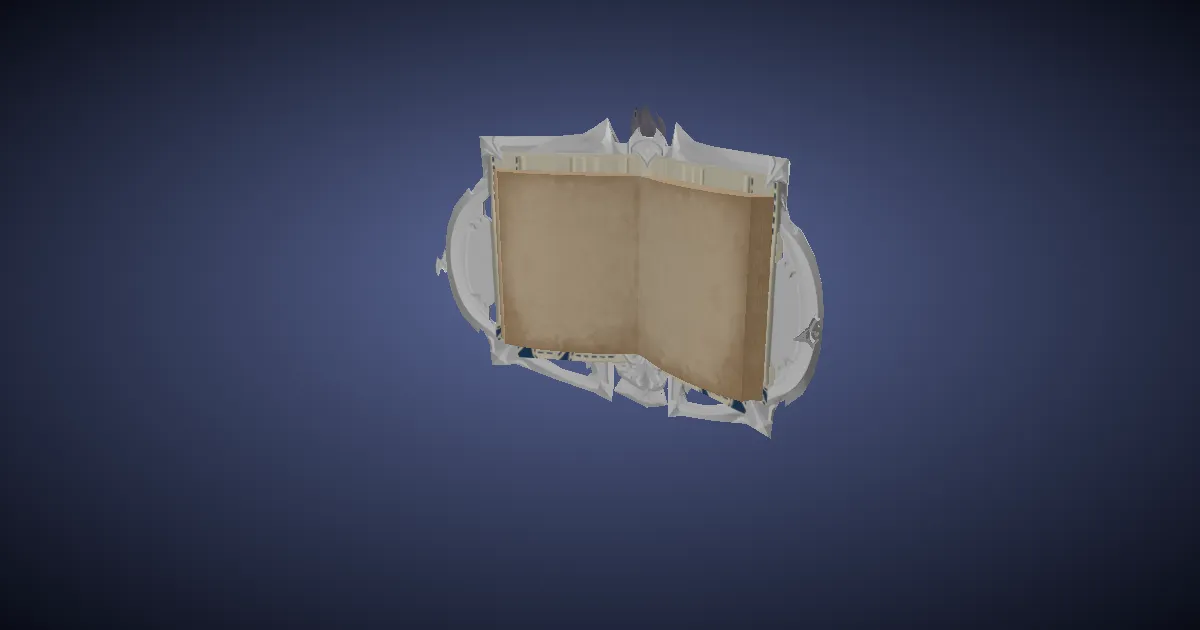 3D-Ansicht von Byakko-Grimoire