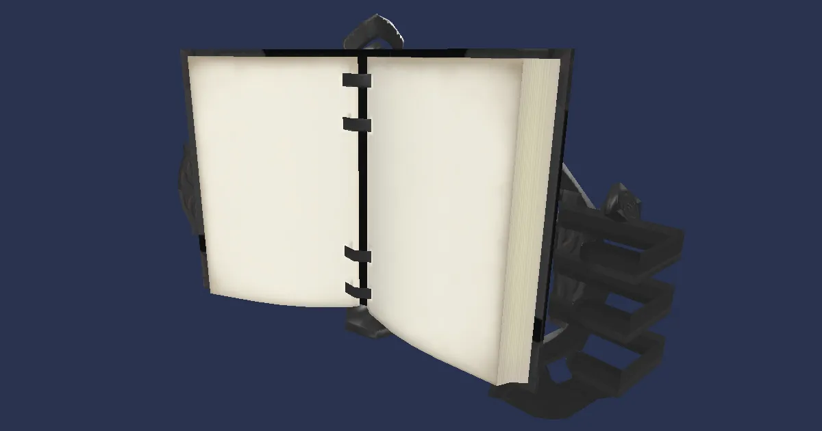 Gyuki Leather Codex - 3D render