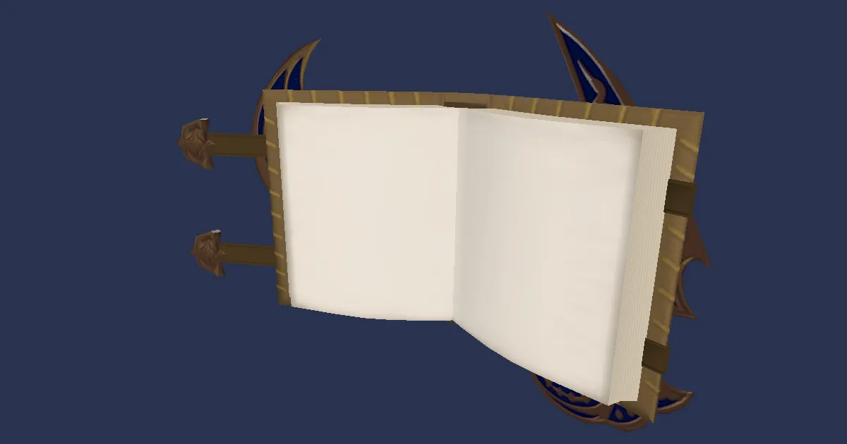 Leather Grimoire - 3D render