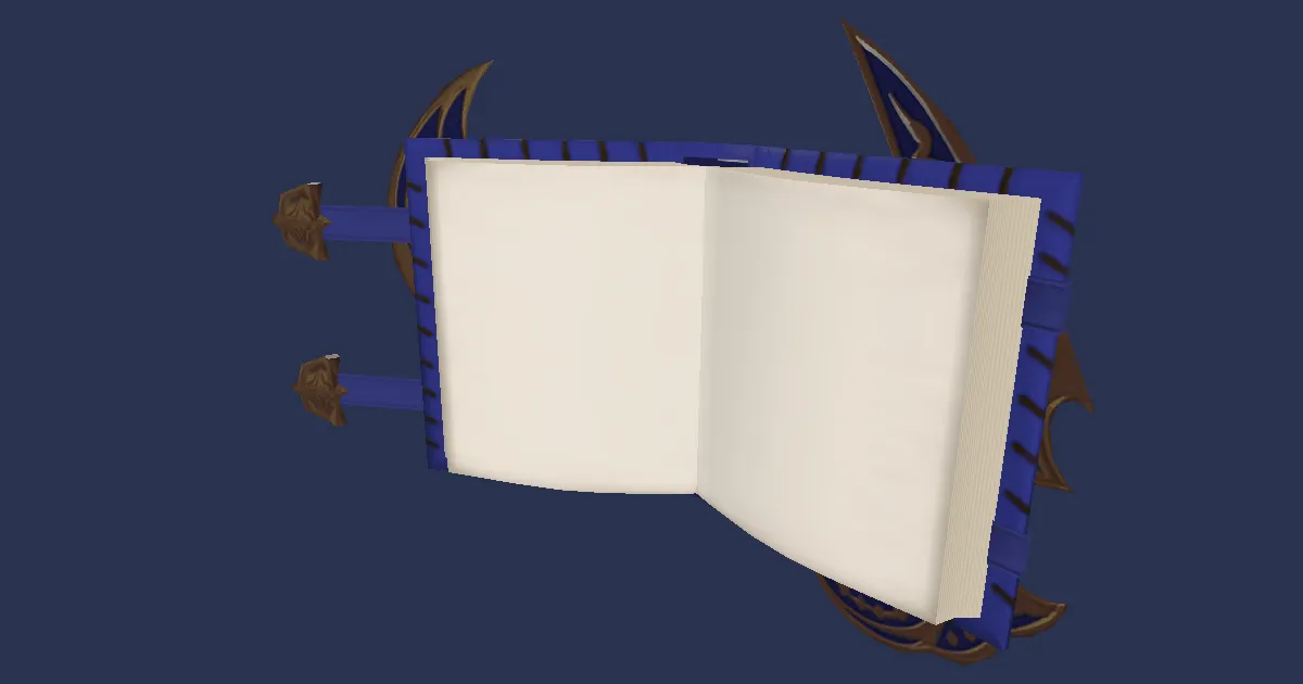 3D-Ansicht von Verziertes Juchleder-Grimoire