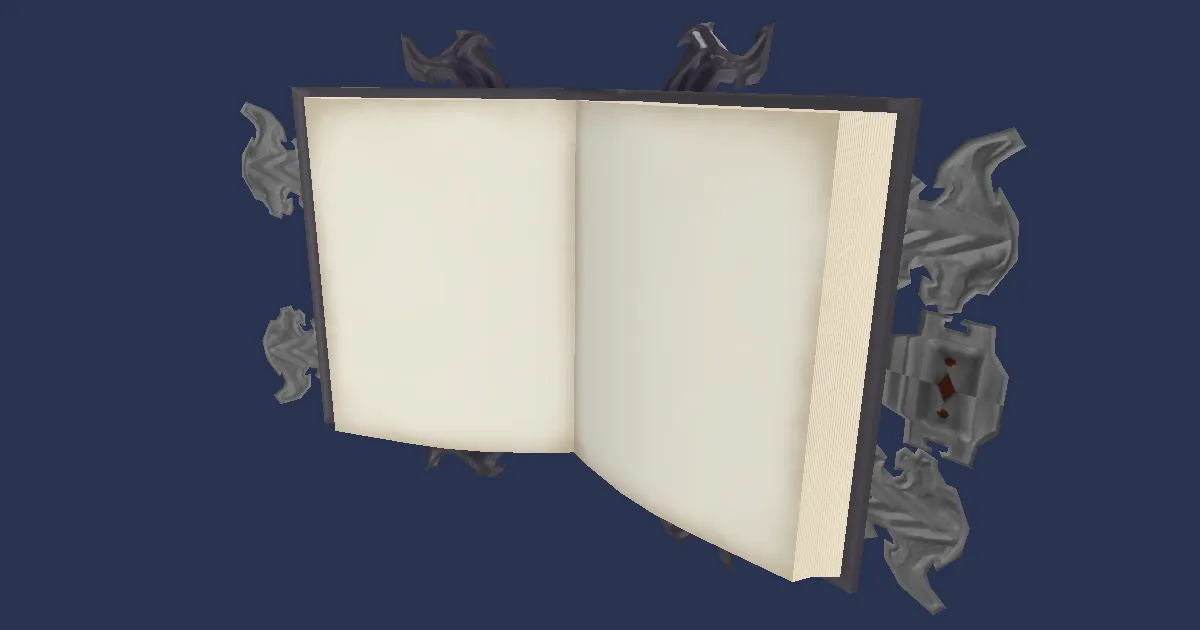 3D-Ansicht von Königsgold-Grimoire