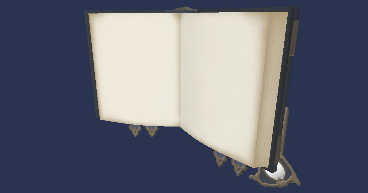 3D-Ansicht von Verziertes Steinbockleder-Grimoire