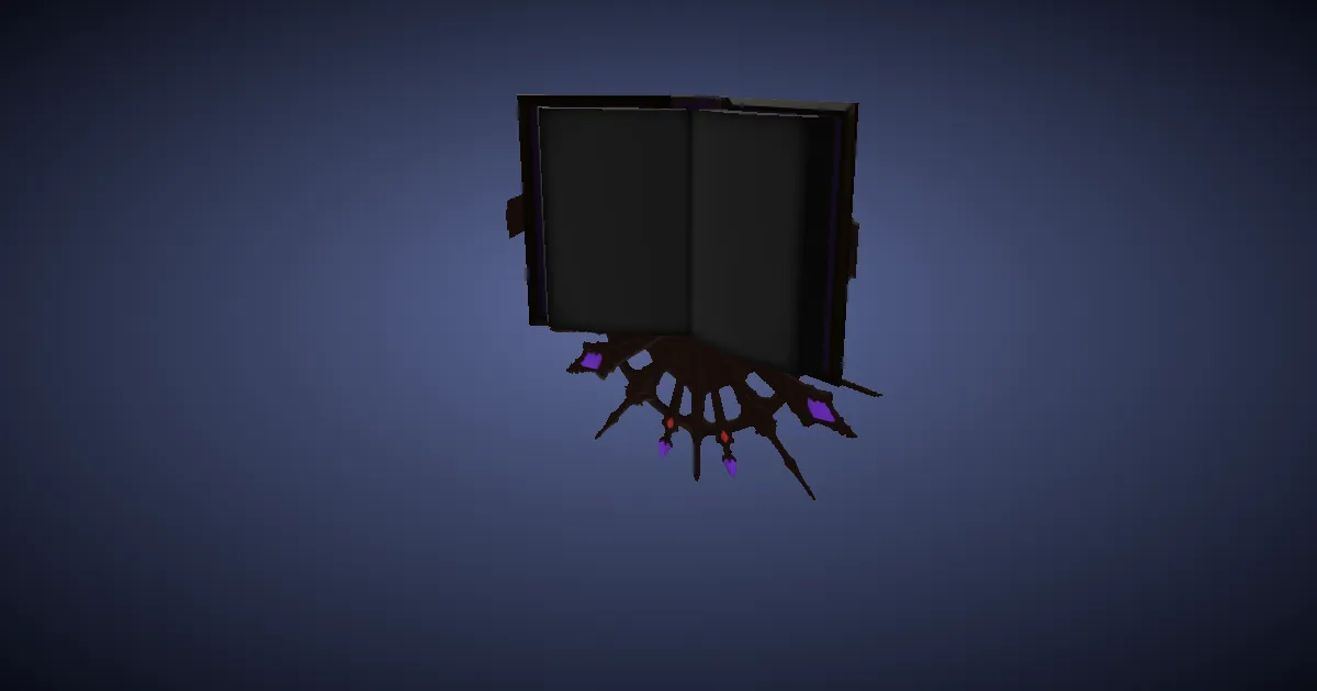 3D-Ansicht von Maridenleder-Grimoire