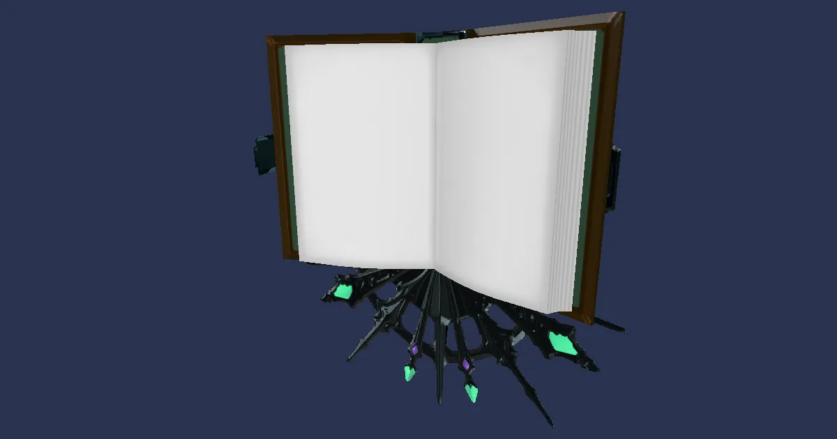 Marid Leather Codex - 3D render