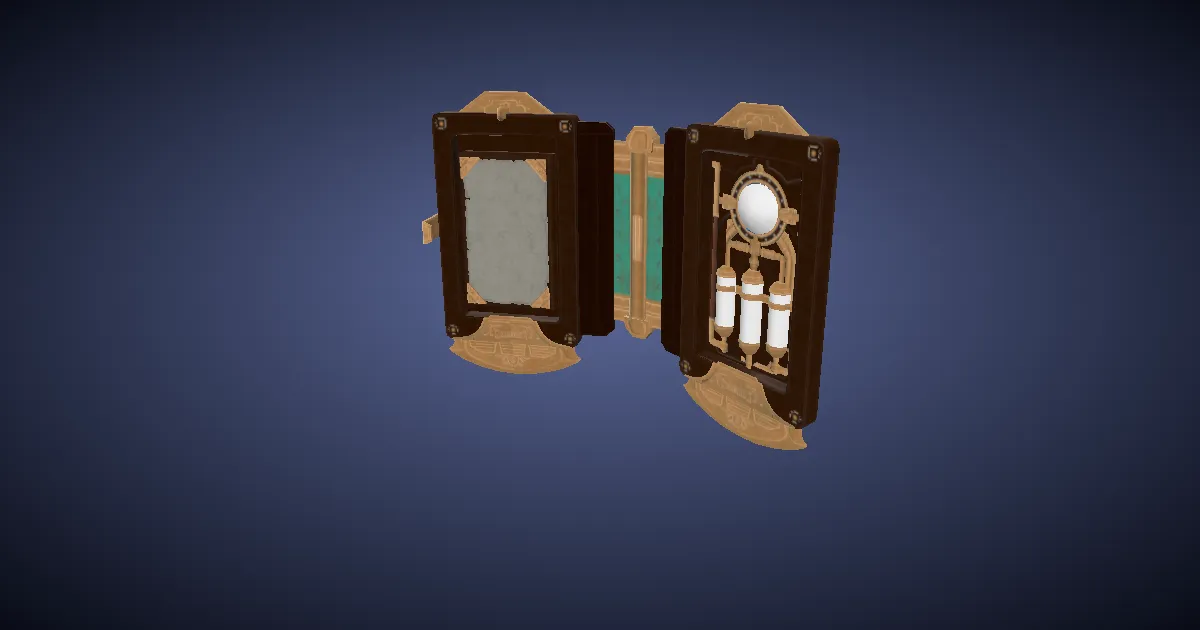 Bygone Brass Codex - 3D render