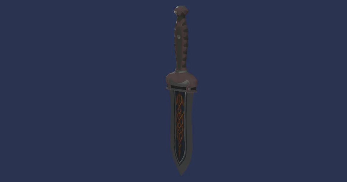 Titanium Pugiones - 3D render