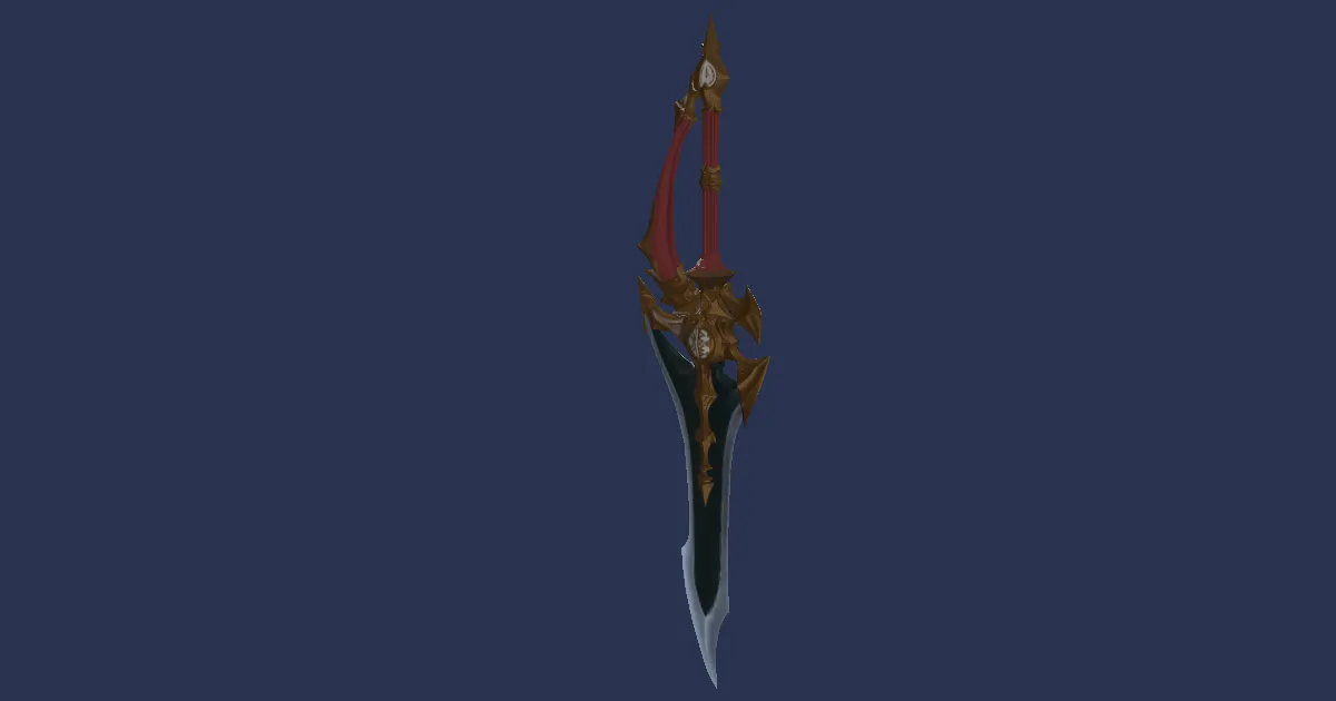 Deepgold Daggers - 3D render