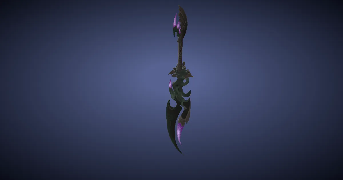 Rendu 3D de Couperets en durium noble