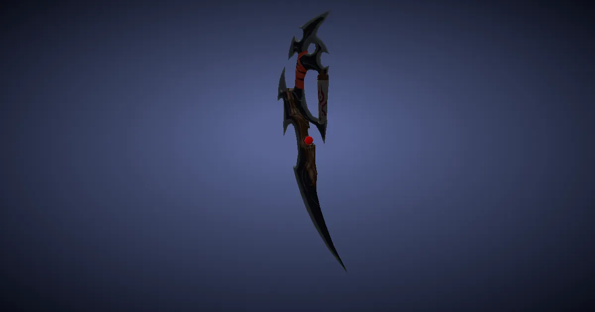 Rendu 3D de Kunai de Susano