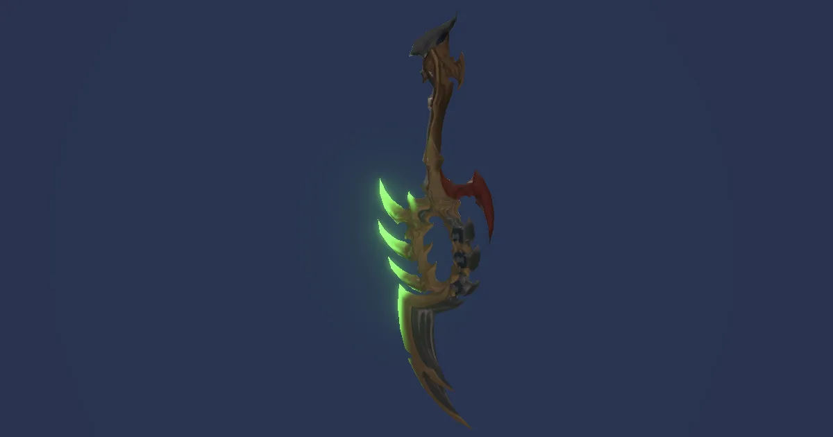 Rendu 3D de Dagues de Shinryu