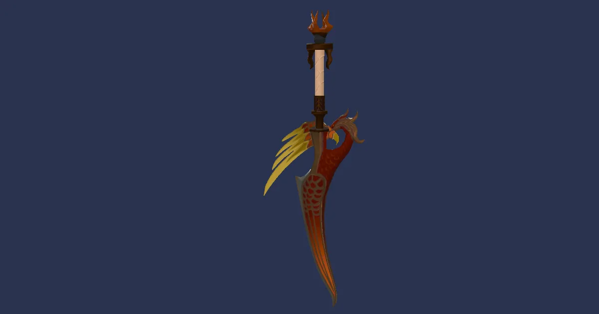 Suzaku's Kunai - 3D render