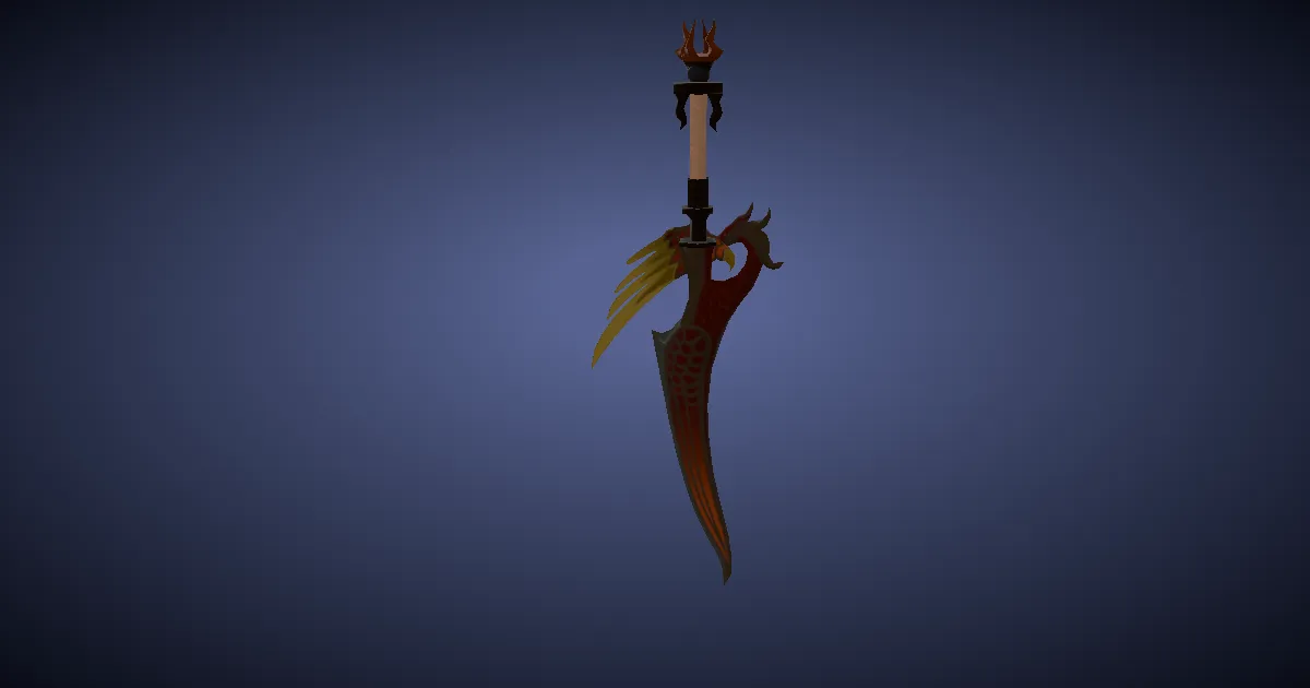 3D-Ansicht von Suzaku-Kunai
