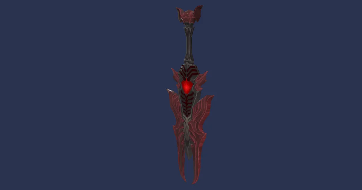 Ruby Daggers - 3D render