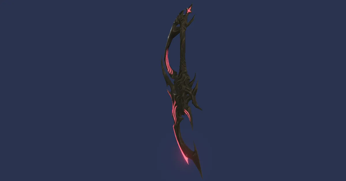 Titanium Gold Knives - 3D render