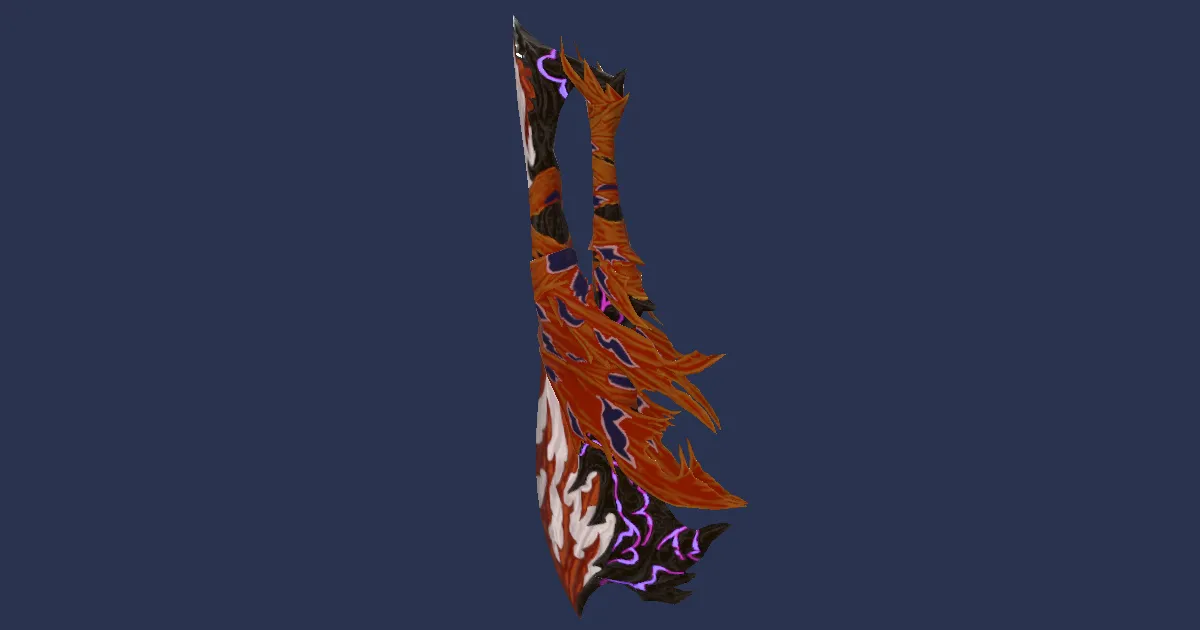 3D-Ansicht von Flammenmantel-Spalter