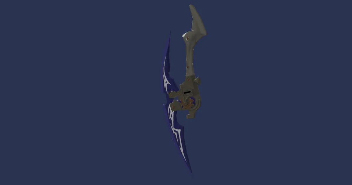 Titanium Kris - 3D render