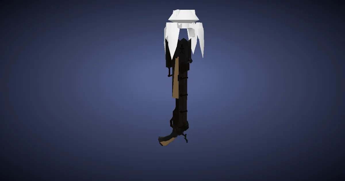 Rendu 3D de Arquebuse en titane