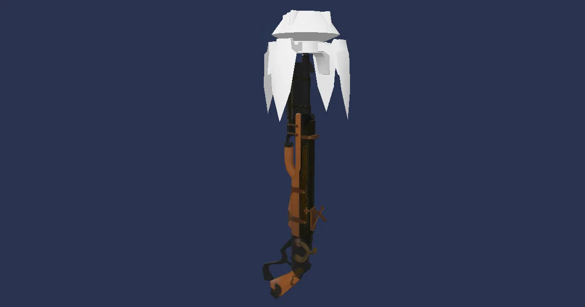 Adamantite-barreled Culverin - 3D render