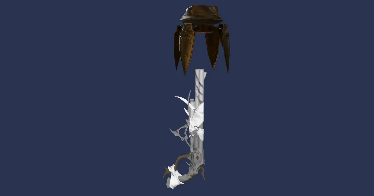 Byakko's Revolver - 3D render
