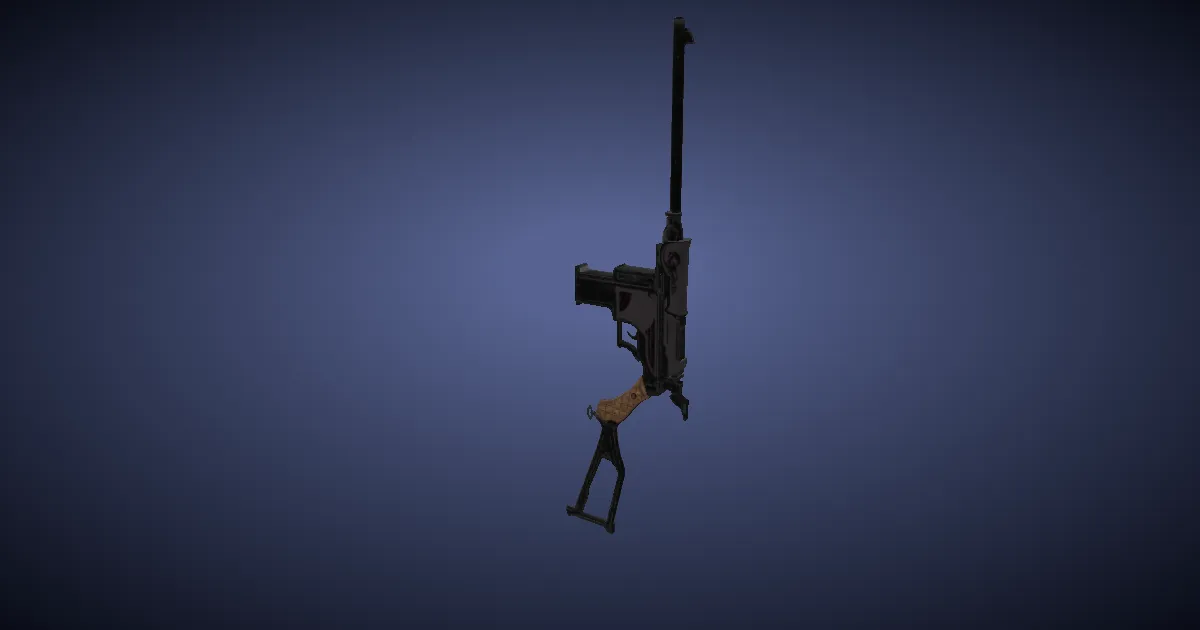 Augmented Cryptlurker's Pistol - 3D render