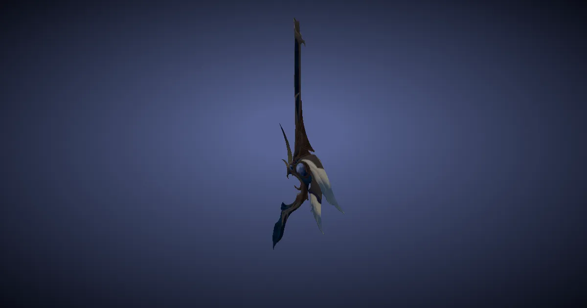 3D-Ansicht von Blaufeder-Muskete