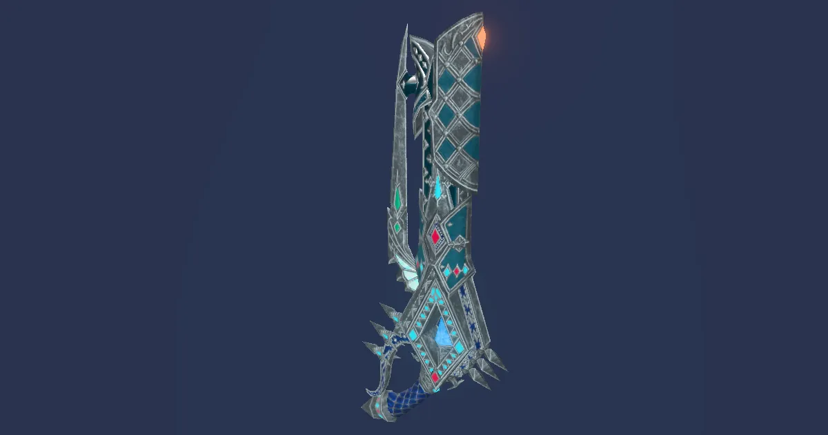 3D-Ansicht von Flinte des Aufstiegs