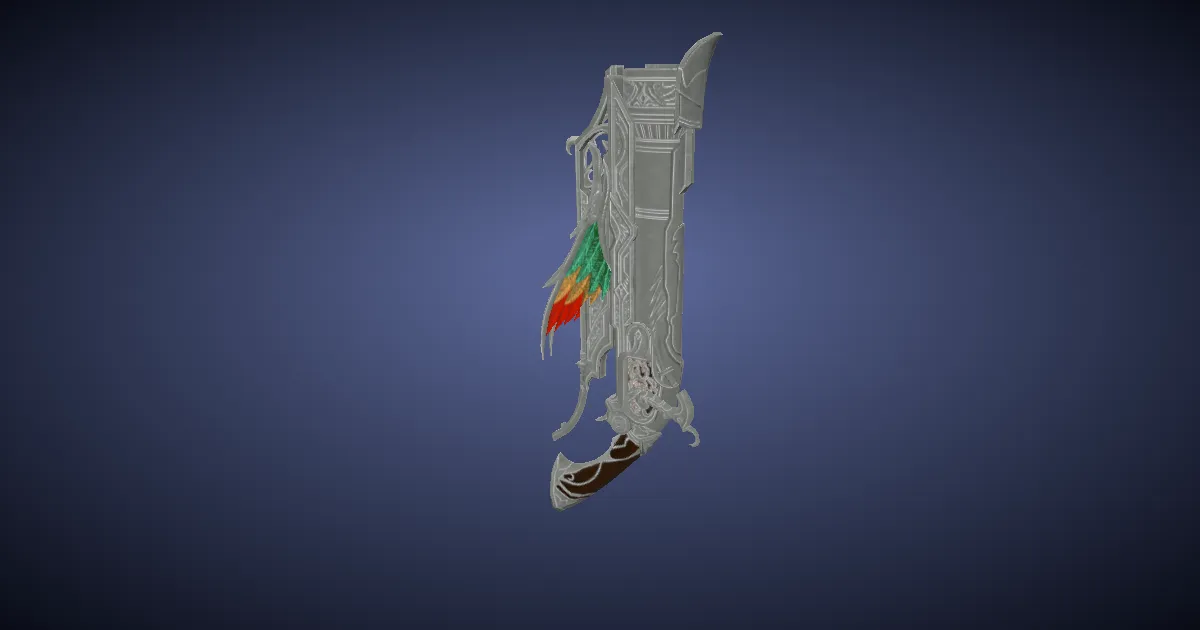 Quetzalli Handgonne - 3D render