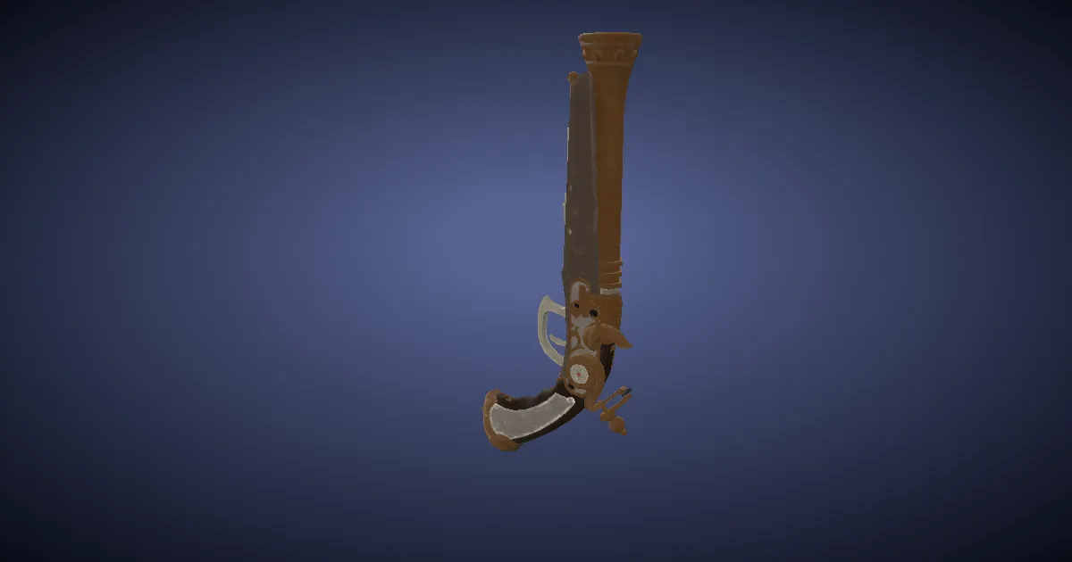 Historia Handgonne - 3D render