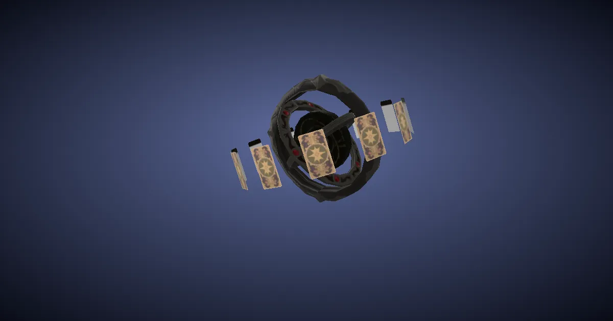 Rendu 3D de Planisphère en cobalt