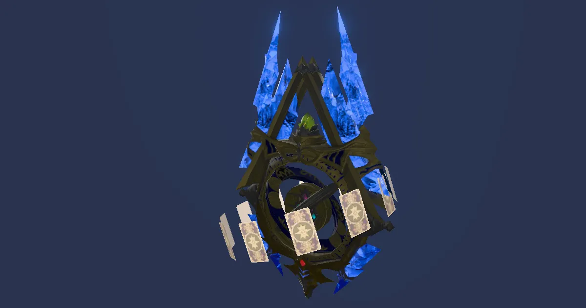 Rendu 3D de Globe céleste en azuresprit
