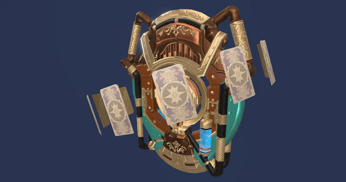 Bygone Brass Star Globe - 3D render