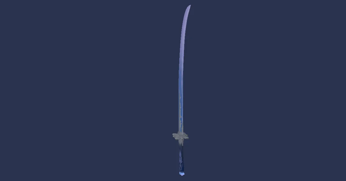 Rendu 3D de Katana de Shiva