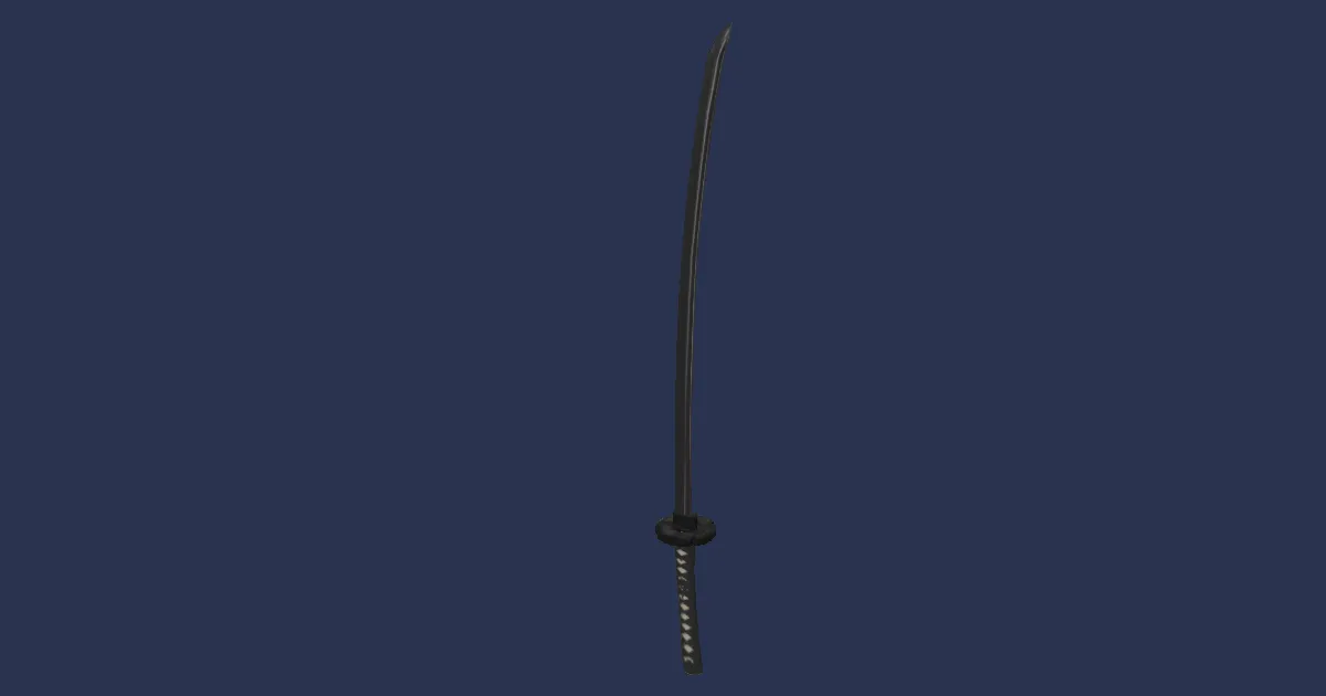 3D-Ansicht von Mythrit-Uchigatana