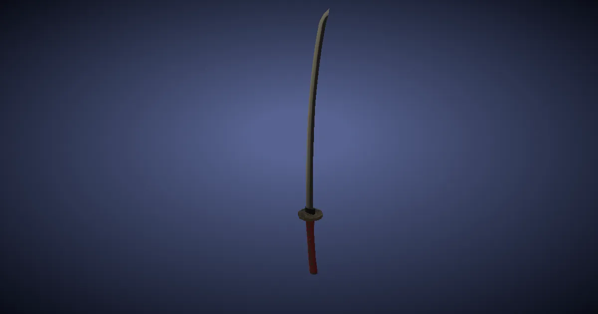 High Steel Uchigatana - 3D render