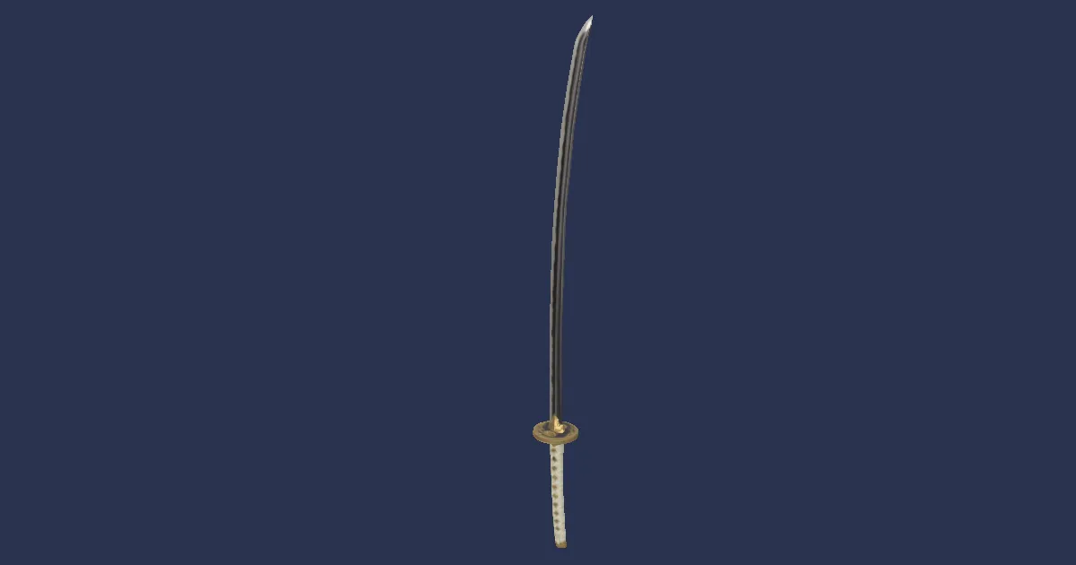 Rendu 3D de Tachi en acier noble