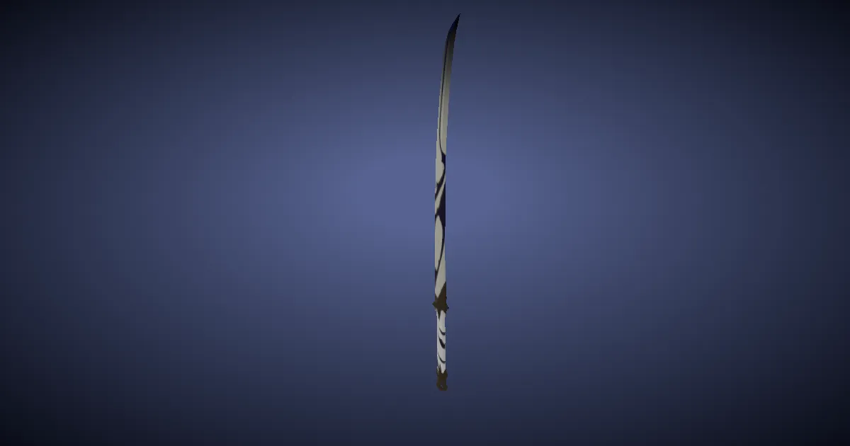 Rendu 3D de Katana de Byakko