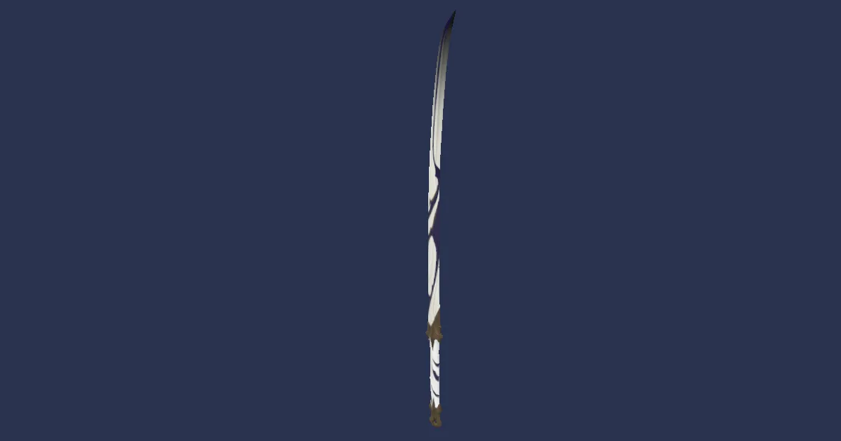 Rendu 3D de Katana de Byakko