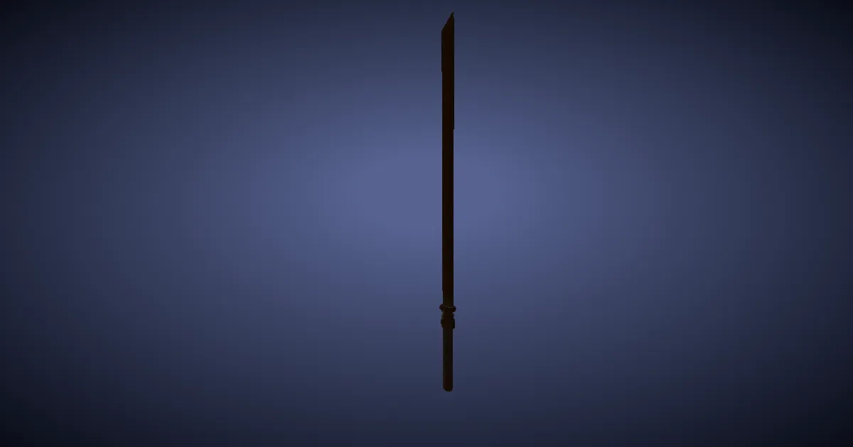 3D-Ansicht von Tsukuyomi-Chokuto